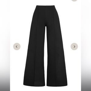 Black Ponte Knit Wide Leg Pant ✨
